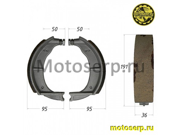 Купить  Колодки тормозные барабан Урал перед/зад (пар)  (MM 00685 (R7 (Дан (MM 36724 купить с доставкой по Москве и России, цена, технические характеристики, комплектация фото  - motoserp.ru