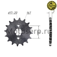 motoserp.ru - Звезда ведущая (428-16) 156-164FML (125-250cc) (шт) (MM 91393 (MT C-970 (MT C-1668 (R8 (ML 3095 (ML 7107 (LIFAN GIA22711B9Z50 - МотоВелоЦентр г.Серпухов