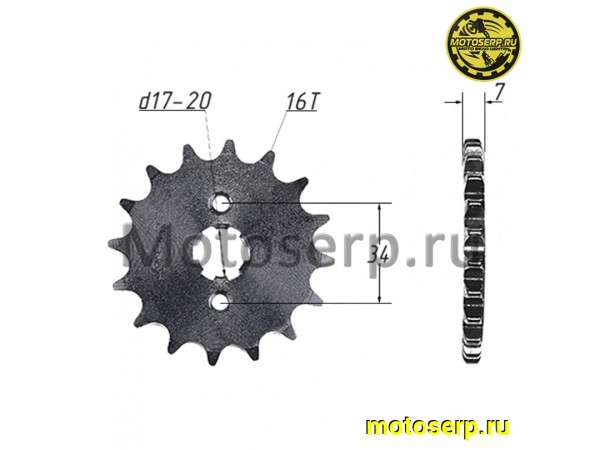 Купить  Звезда ведущая (428-16) 156-164FML (125-250cc) (шт) (MM 91393 (MT C-970 (MT C-1668 (R8 (ML 3095 (ML 7107 (LIFAN GIA22711B9Z50 купить с доставкой по Москве и России, цена, технические характеристики, комплектация фото  - motoserp.ru