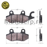 motoserp.ru - Колодки тормозные диск Nirvana, YM Scorpion (задние), Patron Sport250 (задние), (с правым ухом) (пар) (R1 (ANKON 009607 (TATA 16102332 (MT K-4512 - МотоВелоЦентр г.Серпухов