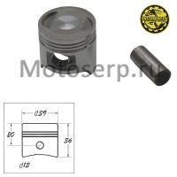 motoserp.ru - Поршень 139QMB (139FMB)  D39; p-13; 50cc (Без колец) (шт) (0 - МотоВелоЦентр г.Серпухов