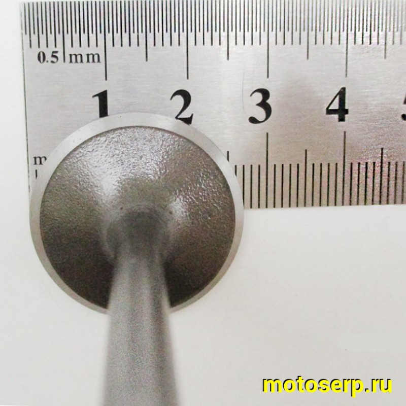 Купить  Клапан 158QMJ (впуск/выпуск) (D-27mm, d-23mm, L-81mm, l-80mm, T-5mm, t-5mm) Stels VORTEX150, Tactic 150 и др (пар) (R1 купить с доставкой по Москве и России, цена, технические характеристики, комплектация фото  - motoserp.ru