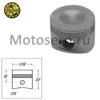 motoserp.ru - Поршень 152QMI D52; p-15; 125cc ЛЕО-125;Т-22 и др. (Голый) (шт) (R1 - МотоВелоЦентр г.Серпухов