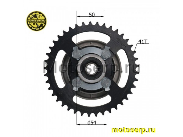 Купить  Звезда ведомая в сб. (420-41) (420-41T D-54mm, 4x50mm) Alpha, Альфа Delta (шт) (Дан купить с доставкой по Москве и России, цена, технические характеристики, комплектация фото  - motoserp.ru