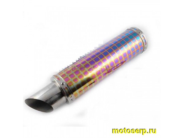 Купить  Глушитель (банка) тюнинговый 340*100mm (нержавейка,  креп.d-78mm, mod:34) без колена (шт) (0 купить с доставкой по Москве и России, цена, технические характеристики, комплектация фото  - motoserp.ru