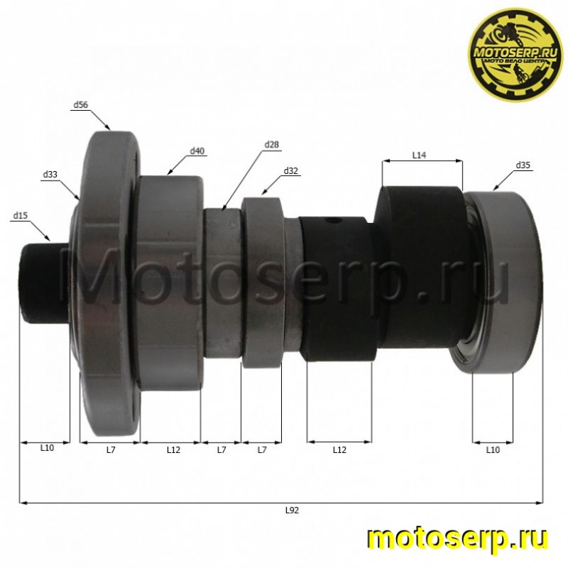 Купить  Распредвал 169YMM Patron Sport250 (шт)  (0 купить с доставкой по Москве и России, цена, технические характеристики, комплектация фото  - motoserp.ru