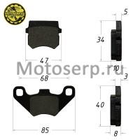 motoserp.ru - Колодки тормозные диск ATV 150-200Utt (задние) (пар) (MT 10294 (ML 4851 (R1 (Regul SBP-F021 (ML 10253 (MOTO_SKUTER 9438  - МотоВелоЦентр г.Серпухов