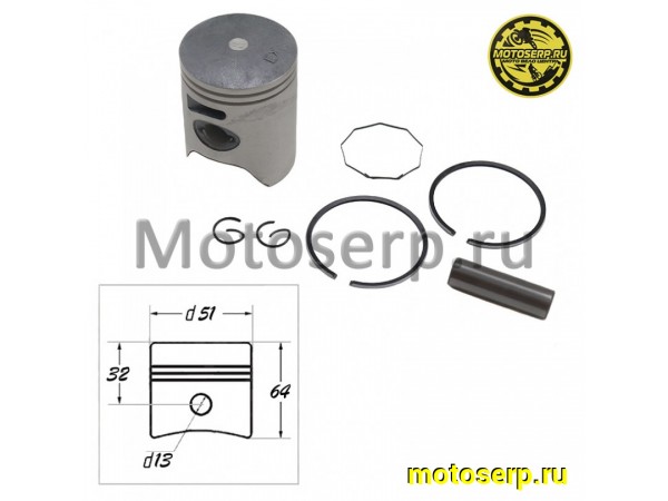 Купить  Поршень Honda LEAD-100 (HF-06) D51; p-13; 100сс"SEE" (комп) (0 купить с доставкой по Москве и России, цена, технические характеристики, комплектация фото  - motoserp.ru