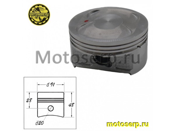 Купить  Поршень 191MQ (XY191MQ) D91; р-20; Stels Enduro 400 (шт)  (0 купить с доставкой по Москве и России, цена, технические характеристики, комплектация фото  - motoserp.ru
