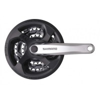 motoserp.ru - Шатуны 3 зв.на квадрате. Алюм. 48/38/28 зуб SHIMANO CM-131 Вело (пар) (Ряб - МотоВелоЦентр г.Серпухов