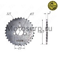 motoserp.ru - Шестерня (звездочка) ГРМ распредвала 152FMI, 153FMI, 154FMI (32T); TTR125 и др. (шт) (Дан (ML 5258 (TATA 800000678 - МотоВелоЦентр г.Серпухов