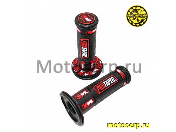 Купить  Ручки руля (грипсы) Кросс PRO-TAPER черные/красные мягкие (пара) (ML 5542 (MM 94089 (JMC 18089 (MT R-1619 купить с доставкой по Москве и России, цена, технические характеристики, комплектация фото  - motoserp.ru