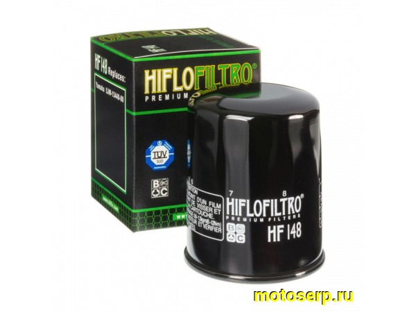 Купить  Масл. фильтр HI FLO HF148 53799 (шт) (TS купить с доставкой по Москве и России, цена, технические характеристики, комплектация фото  - motoserp.ru