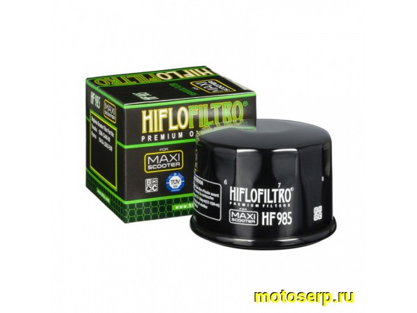 Купить  Масл. фильтр HI FLO HF985 (F307,SF2006) 53804 JP (шт) купить с доставкой по Москве и России, цена, технические характеристики, комплектация фото  - motoserp.ru