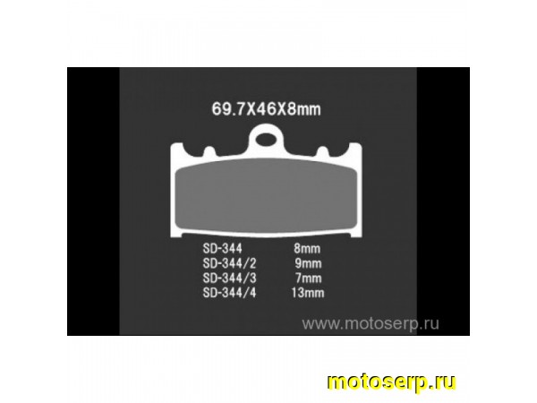 Купить  Тормозные колодки VD 344/2JL  00424 VESRAH, EBC FA158HH дисковые JP (компл) (MRM купить с доставкой по Москве и России, цена, технические характеристики, комплектация фото  - motoserp.ru