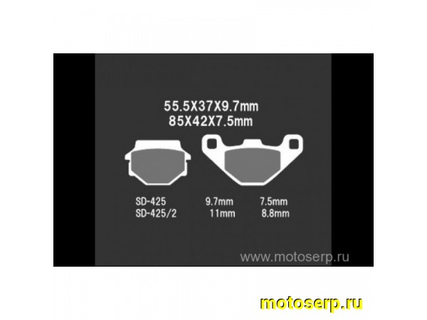 Купить  Тормозные колодки VD 425JL 00379 VESRAH дисковые JP (компл) (MRM купить с доставкой по Москве и России, цена, технические характеристики, комплектация фото  - motoserp.ru