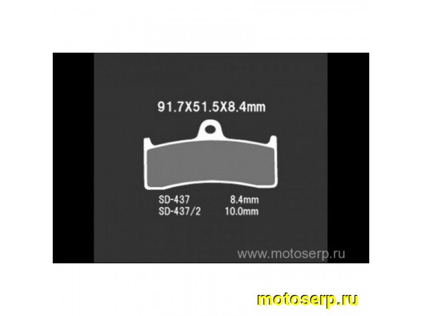 Купить  Тормозные колодки VD 437JL 00427 VESRAH дисковые JP (компл) (MRM купить с доставкой по Москве и России, цена, технические характеристики, комплектация фото  - motoserp.ru