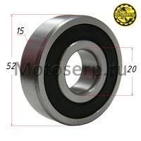 motoserp.ru - Подшипник 20*52*15  6304/2RS  (шт) (Дан (Мир 16159 (MT N-896 - МотоВелоЦентр г.Серпухов