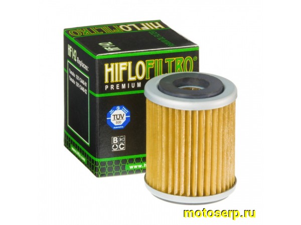 Купить  Масл. фильтр HI FLO HF142 62351 JP (шт) купить с доставкой по Москве и России, цена, технические характеристики, комплектация фото  - motoserp.ru