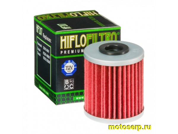 Купить  Масл. фильтр HI FLO HF207 (SF 3012) 62353 JP (шт)	    купить с доставкой по Москве и России, цена, технические характеристики, комплектация фото  - motoserp.ru