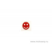motoserp.ru - Светоотражатель, Подвес световозвращающий "Смайл", &Oslash; 50мм, красный, COVA&trade; Вело (шт) - МотоВелоЦентр г.Серпухов
