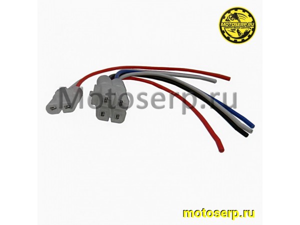 Купить  Разъем коммутатора 139QMB/157QMJ (GY6 50-150) (4+2 контакта, мама, + провода) "KOMATCU" (шт) (MT K-3550 (ANKON 009527 купить с доставкой по Москве и России, цена, технические характеристики, комплектация фото  - motoserp.ru