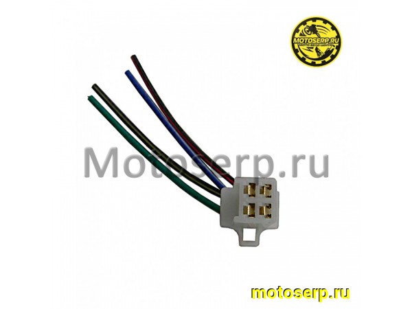 Купить  Разъем   (4 контакта, мама, + провода) "KOMATCU" (шт) (0 купить с доставкой по Москве и России, цена, технические характеристики, комплектация фото  - motoserp.ru