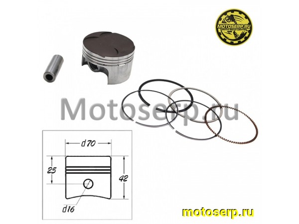 Купить  Поршень 170MM-2 ZS170MM-2 D70; p-16; (шт) (ML 6472 купить с доставкой по Москве и России, цена, технические характеристики, комплектация фото  - motoserp.ru