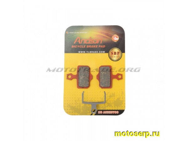 Купить  Колодки тормозные диск ВЕЛО прямоугольные "ANDSON"   Sram X0, X7, X9, XX, Avid Elixir Вело (пара) (MT K-3670 (R4 (R5 HK-VX (ML 7510 (Мир 71425 (з) купить с доставкой по Москве и России, цена, технические характеристики, комплектация фото  - motoserp.ru