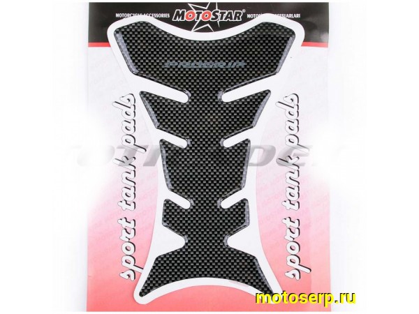 Купить  Наклейка (накладка) защитная на бак"MOTOSTAR" (силикон, карбон)  (шт)  (0 купить с доставкой по Москве и России, цена, технические характеристики, комплектация фото  - motoserp.ru
