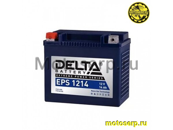 Купить  Аккумулятор 12в 14а (149x87x144) YTX14-BS, YTX14H-BS Delta (шт) (Алькор EPS 1214 купить с доставкой по Москве и России, цена, технические характеристики, комплектация фото  - motoserp.ru