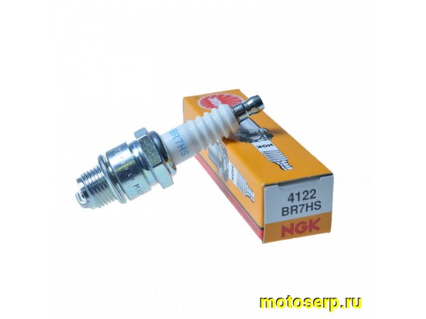 Купить  Свеча зажигания ( 7) NGK BR7HS (шт) (TS 	 купить с доставкой по Москве и России, цена, технические характеристики, комплектация фото  - motoserp.ru