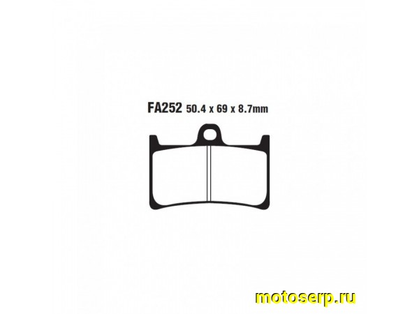 Купить  Колодки тормозные VD 248JL EBC FA252  21-01296 (пар) (JP  купить с доставкой по Москве и России, цена, технические характеристики, комплектация фото  - motoserp.ru