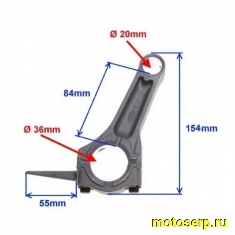 Купить  Шатун 190F/192F в сборе (шт) (MM 27595 (0 купить с доставкой по Москве и России, цена, технические характеристики, комплектация фото  - motoserp.ru