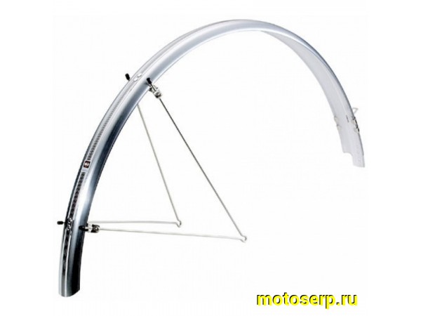 Купить  Крылья металлические 26" серые Вело (пар) (Дан купить с доставкой по Москве и России, цена, технические характеристики, комплектация фото  - motoserp.ru