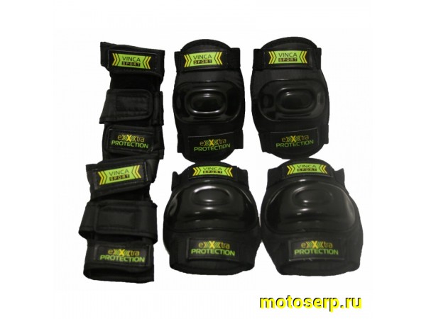 Купить  Наколенники + наколотники (детск.) защитные VINCA SPORT размер (S) Вело (компл.) (Бар VP 32 black (S) купить с доставкой по Москве и России, цена, технические характеристики, комплектация фото  - motoserp.ru