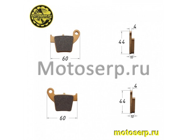 Купить  Колодки тормозные диск KAYO T4, K6 (задние) (пар) (Кокурин купить с доставкой по Москве и России, цена, технические характеристики, комплектация фото  - motoserp.ru