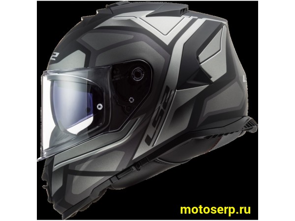 Купить  Шлем закрытый LS2 FF800 STORM FASTER Matt Titanium (XXL) интеграл (шт) (LS2 купить с доставкой по Москве и России, цена, технические характеристики, комплектация фото  - motoserp.ru