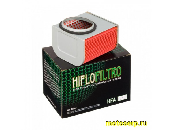 Купить  Фильтр воздушный HI FLO HFA1711 VT 700 VT 800 (17215-MK7-000 17215-MK7-770) JP (шт) купить с доставкой по Москве и России, цена, технические характеристики, комплектация фото  - motoserp.ru