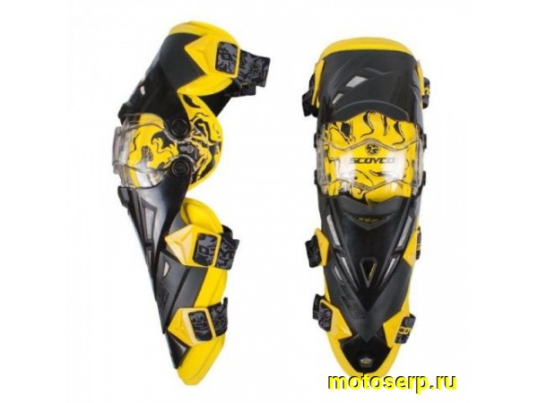 Купить  Наколенники SCOYCO K12, цвет Желтый (пар) (MOTO-SKUTER 1779 (MM 39172 купить с доставкой по Москве и России, цена, технические характеристики, комплектация фото  - motoserp.ru