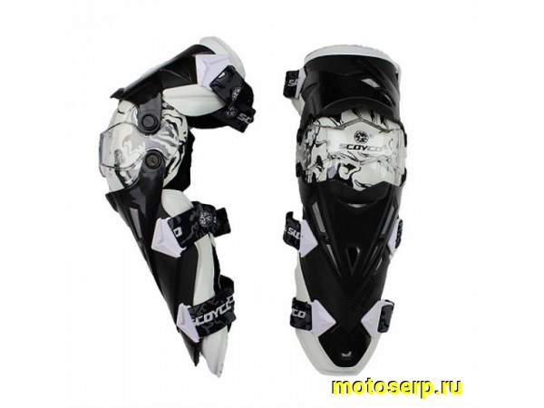 Купить  Наколенники SCOYCO K12, цвет Белые (пар) (MOTO-SKUTER 5343 (MM 39171 (AIM K12-007-N купить с доставкой по Москве и России, цена, технические характеристики, комплектация фото  - motoserp.ru