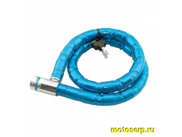 Купить  Замок (трос) противоугонный 22*1500 синий  (шт) (SM 638-3472 купить с доставкой по Москве и России, цена, технические характеристики, комплектация фото  - motoserp.ru