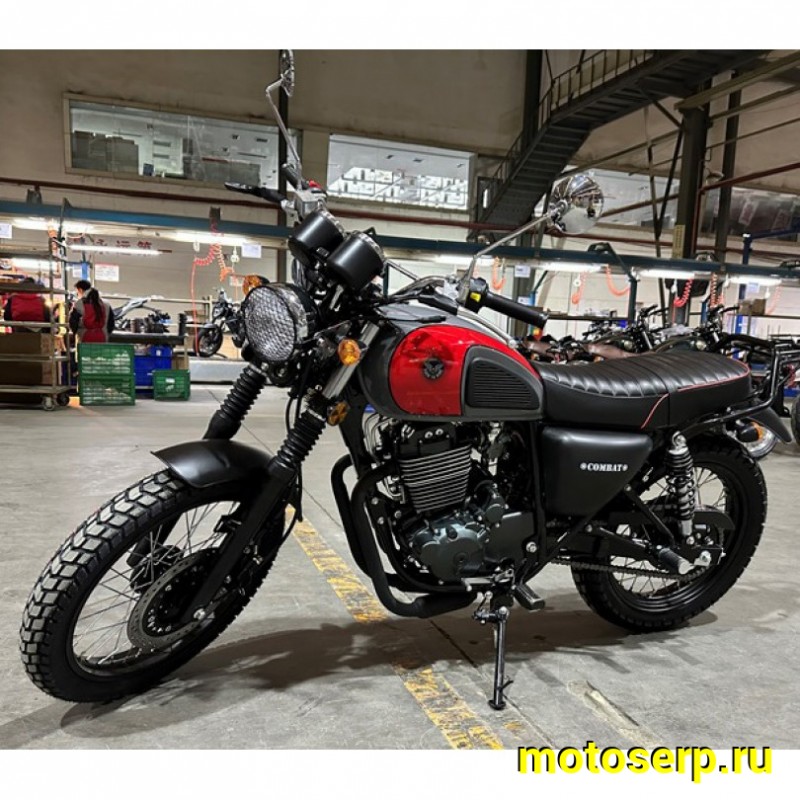 Купить  Мотоцикл MM COMBAT SCRAMBLER 400 (Комбат 400)  397cc , (с ПТС)  4Т, 4клап., 5ск, кол. 19"/18" он же GEON BULLET 400, SHINERAY 400, MASH 500 (шт) купить с доставкой по Москве и России, цена, технические характеристики, комплектация фото  - motoserp.ru
