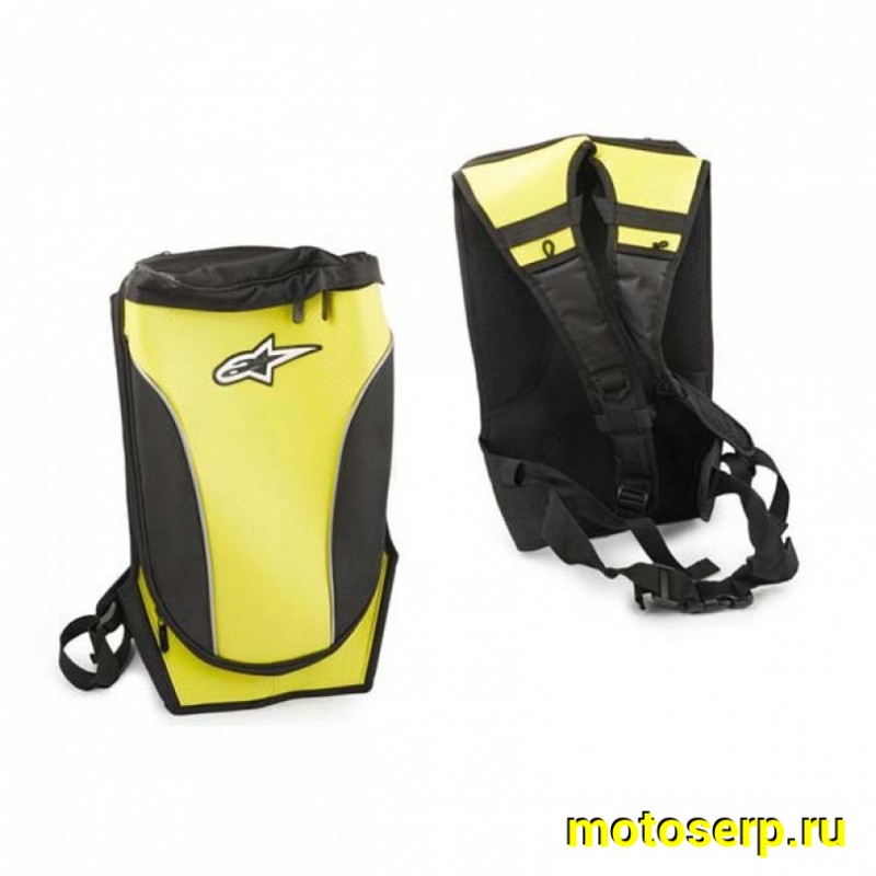 Купить  Сумка - Рюкзак ALPINESTARS (mod:B-12, желтый) (48см*29см*25см) (шт) (MT R-2204 купить с доставкой по Москве и России, цена, технические характеристики, комплектация фото  - motoserp.ru