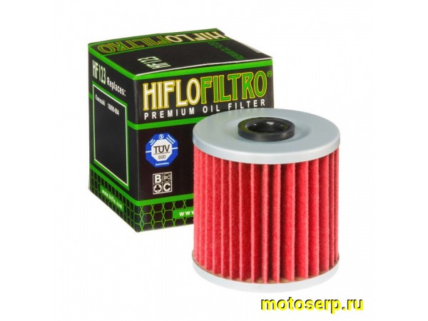 Купить  Масл. фильтр HI FLO HF123 JP (шт)   купить с доставкой по Москве и России, цена, технические характеристики, комплектация фото  - motoserp.ru