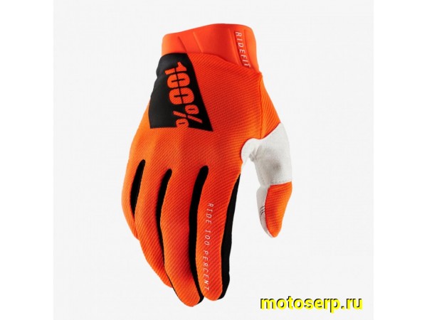 Купить  Перчатки 100% Ridefit Glove Fluo Orange M 2025 (10010-00006) (пар) (Fox УТ-00022179 купить с доставкой по Москве и России, цена, технические характеристики, комплектация фото  - motoserp.ru