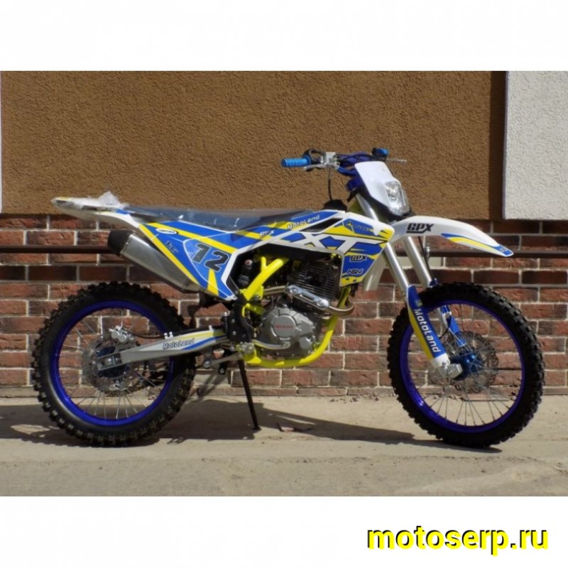 Купить  ====Мотоцикл Кросс/Эндуро Motoland XT250ST 19" (реплика Husqvarna-250), (спортинв) 21/19, 172FMM, 250сс, 4Т, 5 пер., возд.охл (Бер) (шт) (ML 12289 купить с доставкой по Москве и России, цена, технические характеристики, комплектация фото  - motoserp.ru