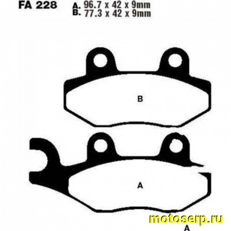 Купить  Колодки тормозные EBC SFA228 SUZUKI AN250/400 SKYWAVE (пар) (JP  купить с доставкой по Москве и России, цена, технические характеристики, комплектация фото  - motoserp.ru