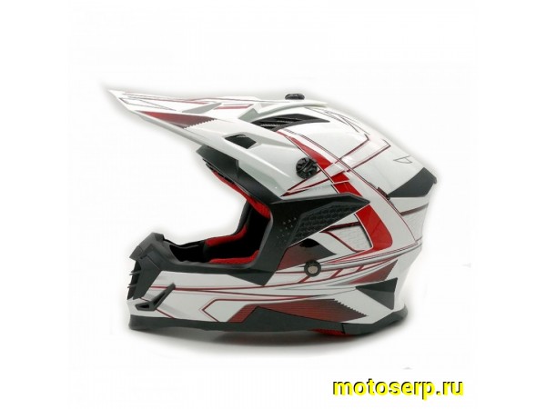 Купить  Шлем Кросс Ataki SC-16 Rift красный/белый глянцевый  р-р XS (шт) (0 купить с доставкой по Москве и России, цена, технические характеристики, комплектация фото  - motoserp.ru