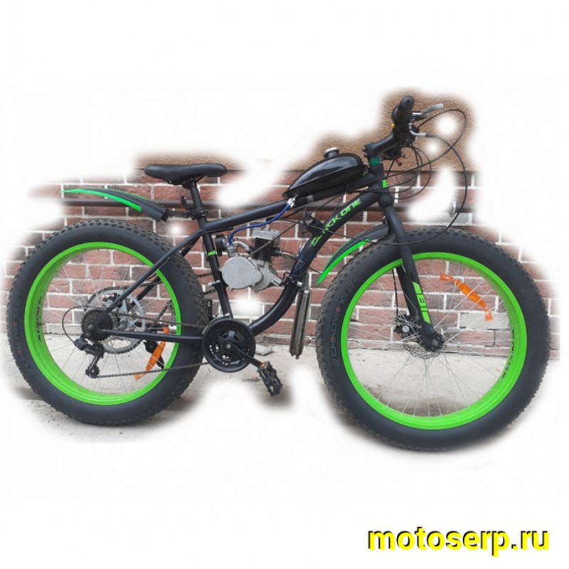 Купить  Мотокомплект с мотором FAT BLACK ONE MONSTER (Блек Ван Монстр 80) с двигателем 2так, колеса 26", CDI, 3лс. (шт) (MM 38900  купить с доставкой по Москве и России, цена, технические характеристики, комплектация фото  - motoserp.ru